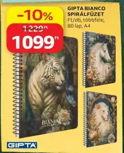 Auchan GIPTA BIANCO SPIRÁLFÜZET ajánlat