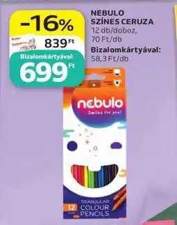 Auchan NEBULO SZÍNES CERUZA ajánlat