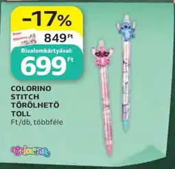 Auchan COLORINO STITCH TÖRLHETŐ TOLL ajánlat