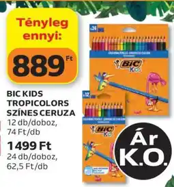 Auchan BIC Kids Tropicolors Színes Ceruza ajánlat