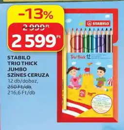 Auchan STABILO TRIO THICK JUMBO SZÍNES CERUZA ajánlat