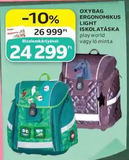Auchan Oxybag Ergonomikus Light Iskolatáska ajánlat