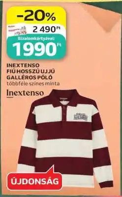 Auchan INEXTENSO FIÚ HOSSZÚ UJJÚ GALLÉROS PÓLÓ ajánlat