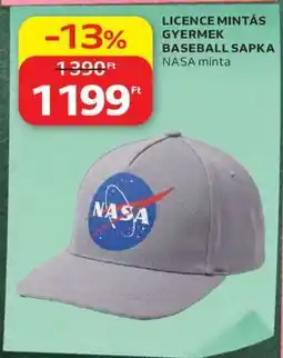 Auchan LICENCE MINTÁS GYERMEK BASEBALL SAPKA ajánlat