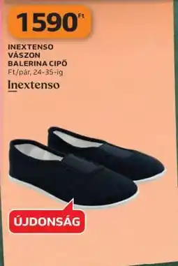 Auchan Inextenso Vászon Balerina Cipő ajánlat