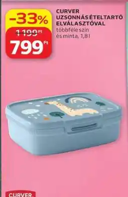 Auchan CURVER UZSONNÁS ÉTELTARTÓ ELVÁLASZTÓVAL ajánlat