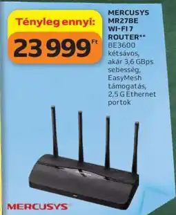 Auchan MERCUSYS MR27BE WI-FI7 ROUTER ajánlat