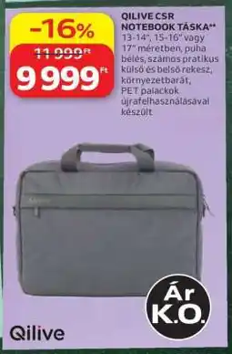 Auchan QILIVE CSR NOTEBOOK TÁSKA ajánlat