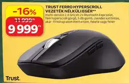 Auchan TRUST FERRO HYPERSCROLL VEZETÉK NÉLKÜLI EGÉR ajánlat