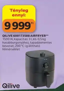 Auchan QILIVE 600173588 AIRFRYER ajánlat