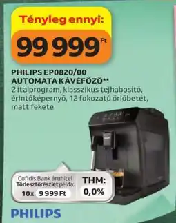 Auchan PHILIPS EP0820/00 Automata Kávéfőző ajánlat