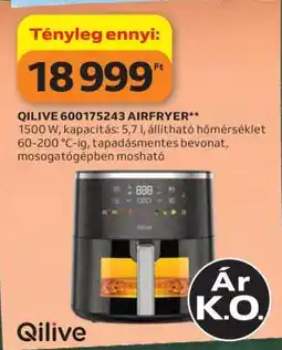 Auchan QILIVE 600175243 AIRFRYER ajánlat