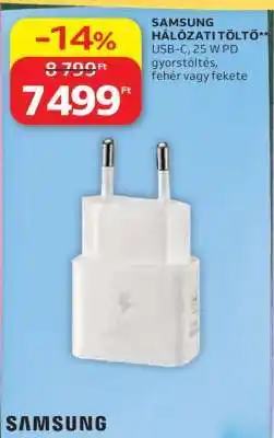 Auchan SAMSUNG HÁLÓZATI TÖLTŐ ajánlat