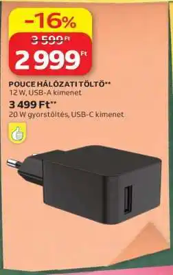 Auchan POUCE HÁLÓZATI TÖLTŐ ajánlat