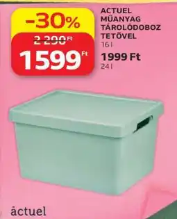 Auchan ACTUEL MŰANYAG TÁROLÓDOBOZ TETŐVEL ajánlat