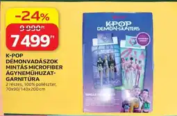 Auchan K-POP DÉMONVADÁSZOK MINTÁS MICROFIBER ÁGYNEMŰHUZAT-GARNITÚRA ajánlat
