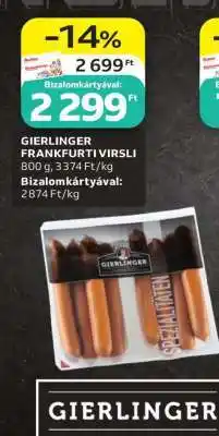 Auchan Gierlinger Frankfurti Virsli ajánlat