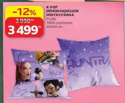 Auchan K-POP DÉMONVADÁSZOK MINTÁS PÁRNA ajánlat