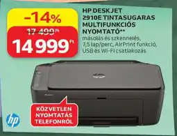 Auchan HP DeskJet 2910e tintasugaras, multifunkciós nyomtató ajánlat