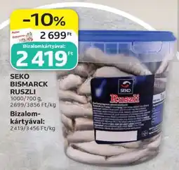 Auchan SEKO BISMARCK RUSZLI ajánlat