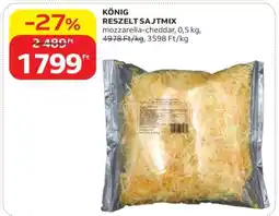 Auchan KÖNIG RESZELT SAJTMIX ajánlat
