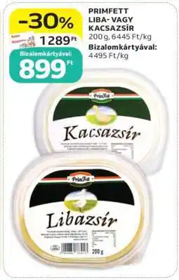 Auchan PRIMFETT LIBA- VAGY KACSASZÍR ajánlat