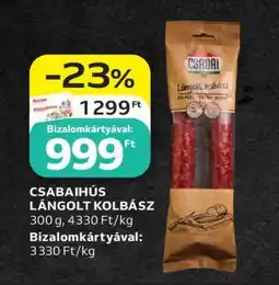 Auchan CSABAIHÚS LÁNGOLT KOLBÁSZ ajánlat