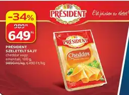 Auchan Président szeletelt sajt ajánlat