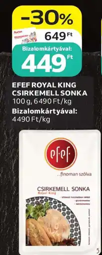 Auchan EFEF Royal King Csirkemell Sonka ajánlat
