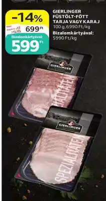 Auchan Gierlinger Füstölt-Főtt Tarja vagy Karaj ajánlat