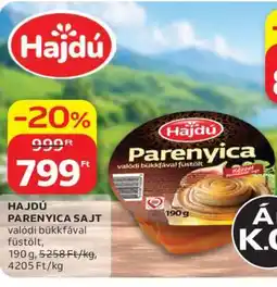 Auchan Hajdú Parenyica sajt ajánlat