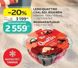 Auchan Ledo Quattro Családi Jégkrém ajánlat