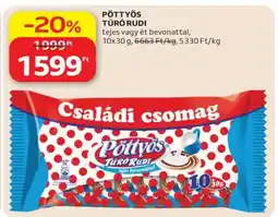 Auchan PÖTTYÖS Túró Rudi ajánlat
