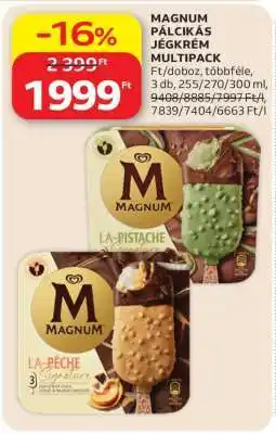 Auchan Magnum Pálcikás Jégkrém Multipack ajánlat