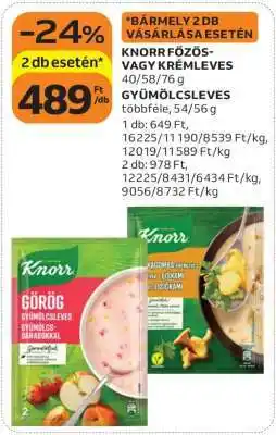 Auchan Knorr Főzősvagy Krémleves ajánlat