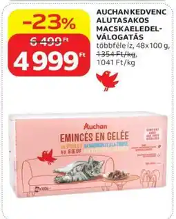 Auchan AUCHAN KEDVENC ALUTASAKOS MACSKAELEDEL-VÁLOGATÁS ajánlat