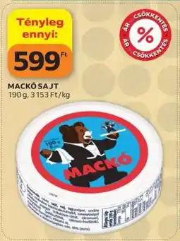 Auchan Mackó sajt ajánlat