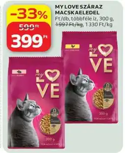 Auchan MY LOVE SZÁRAZ MACSKAELEDEL ajánlat