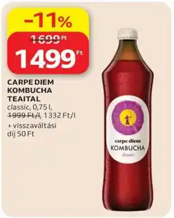 Auchan CARPE DIEM KOMBUCHA TEAITAL ajánlat