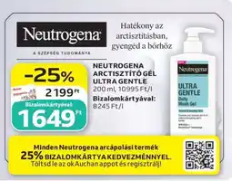 Auchan NEUTROGENA ARCTISZTÍTÓ GÉL ULTRA GENTLE ajánlat