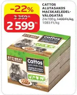 Auchan Cattos alutasakos macskaeledel-válogatás ajánlat