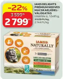 Auchan IAMS DELIGHTS PRÉMIUM NEDVES MACSKAELEDEL-VÁLOGATÁS ajánlat