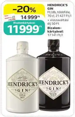 Auchan Hendrick's Gin ajánlat