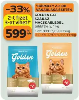 Auchan GOLDEN CAT SZÁRAZ MACSKAELEDEL ajánlat