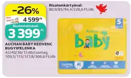 Auchan AUCHAN BABY KEDVENC BUGYIPELENKA ajánlat