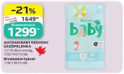 Auchan AUCHAN BABY KEDVENC ÚSZÓPELENKA ajánlat