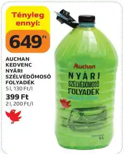 Auchan AUCHAN KEDVENC NYÁRI SZÉLVÉDŐMOSÓ FOLYADÉK ajánlat