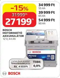 Auchan BOSCH MOTORINDÍTÓ AKKUMULÁTOR ajánlat