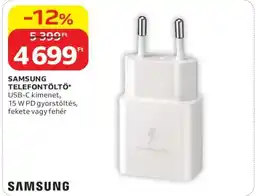 Auchan SAMSUNG TELEFONTÖLTŐ ajánlat