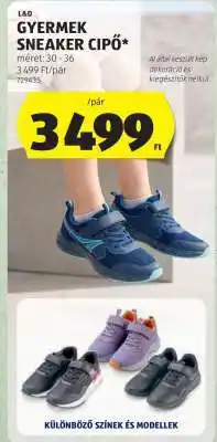 ALDI GYERMEK SNEAKER CIPŐ ajánlat